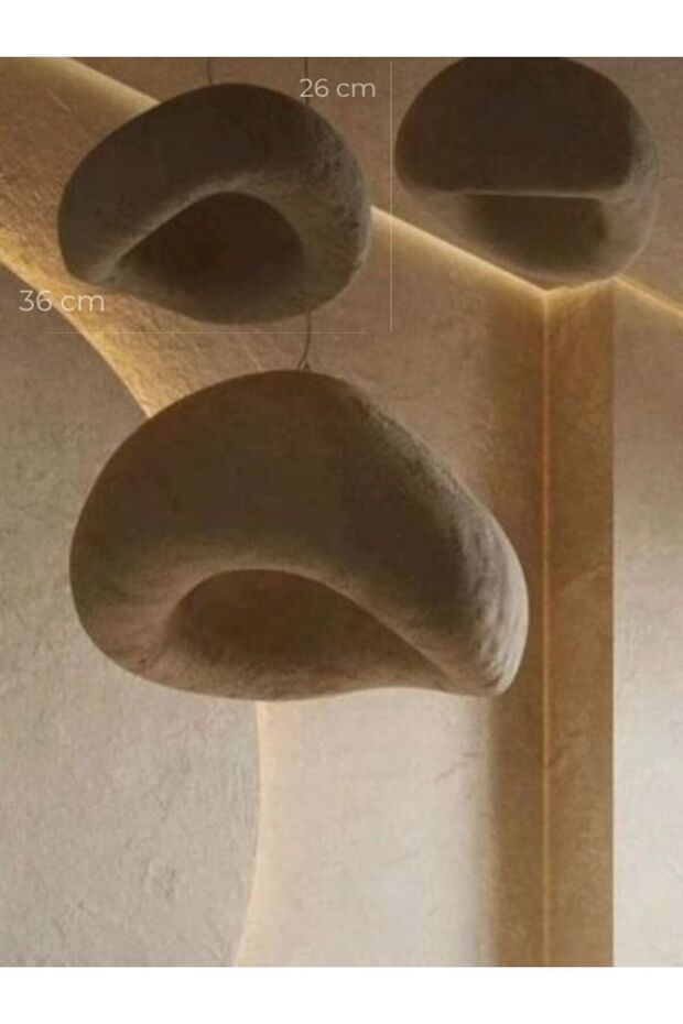 Stone mushroom avize 35 cm - 3