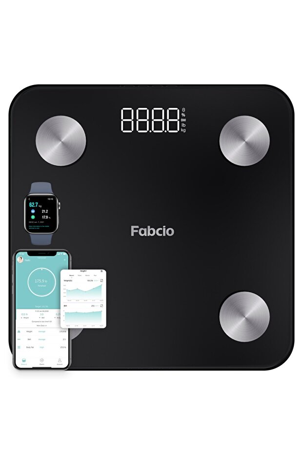 Fitsmart Bloetooth Yağ Ölçer Akıllı Baskül - 1