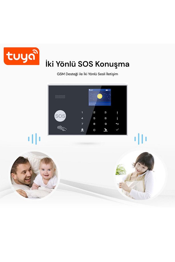 Sas-10 Akıllı Alarm Güvenlik Sistemi - Wifi & 4g Gsm Bağlantısı, Hareket Sensörü Ve Mobil Uyuml - 8