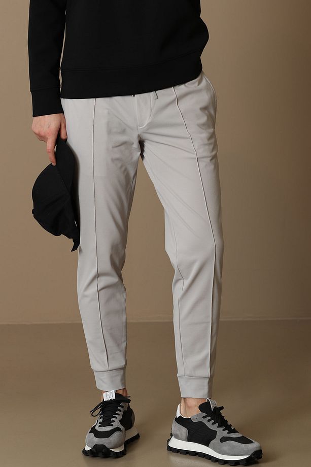 Pito Jogger Pantolon Tailored Fit Taş - 2