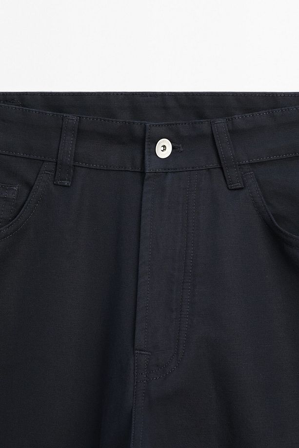 Pamuklu Tapered Fit Pantolon - 6