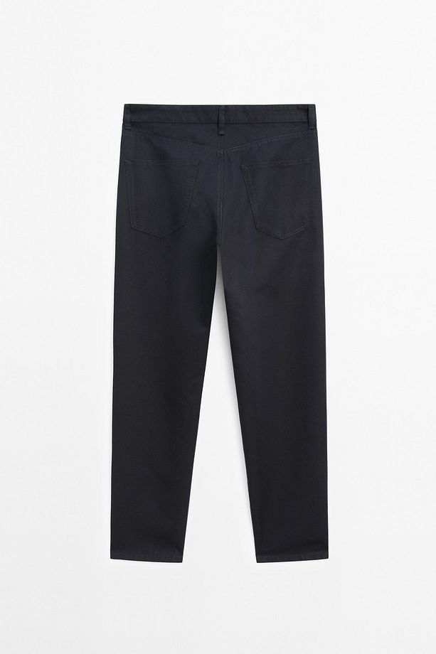 Pamuklu Tapered Fit Pantolon - 8