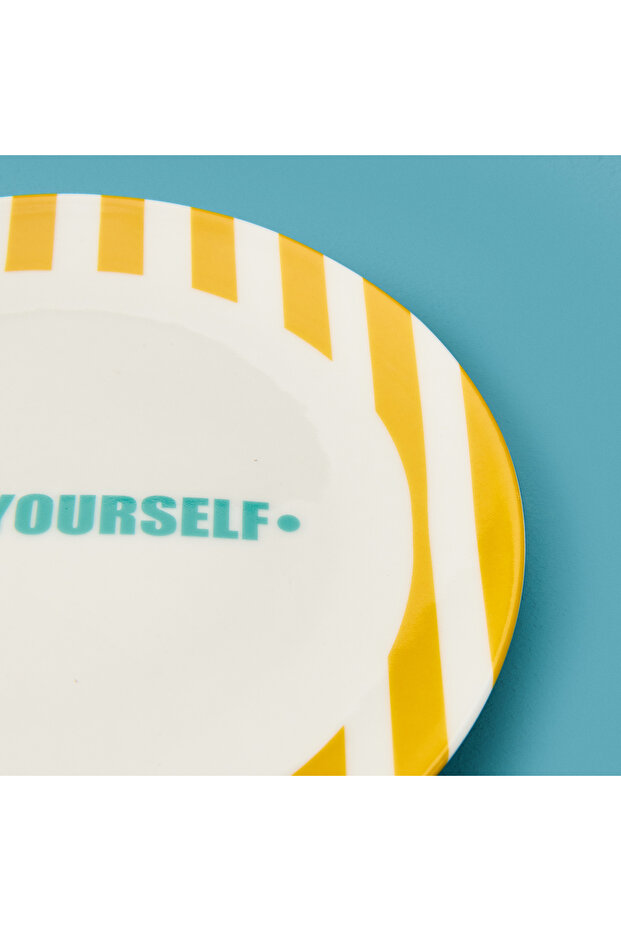 Kitchen Love Yourself Tatlı Tabağı - Sarı - 19 cm - 5