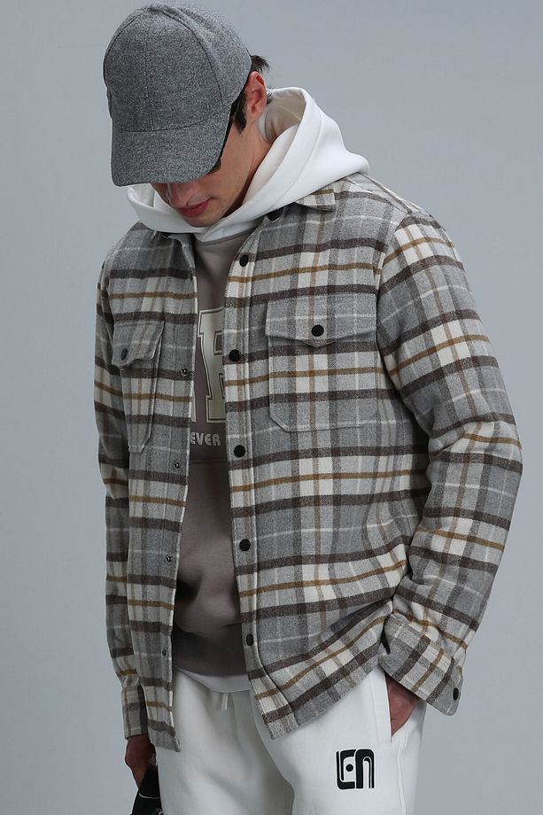 Fresh Erkek Basic Gömlek Regular Fit Gri - 3