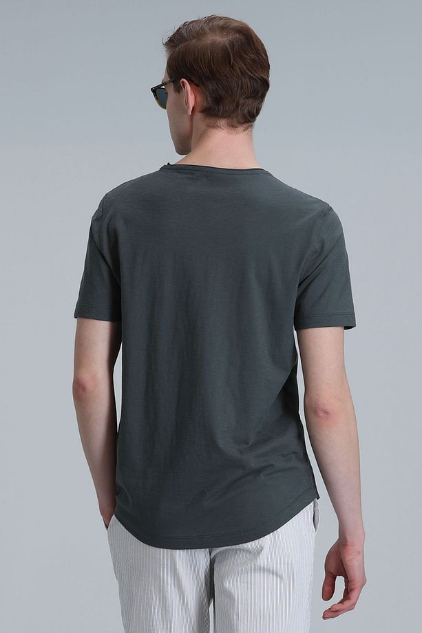 Junya Erkek Basic Tişört Yeşil - 6