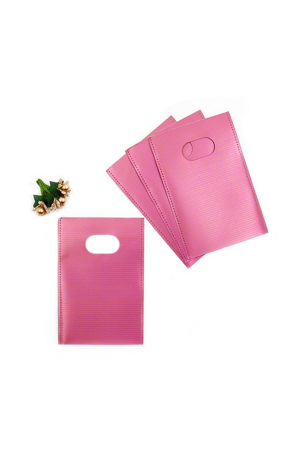 10x15 Cm Pembe Lüks El Geçme Hediye Poşeti 50’li - 3