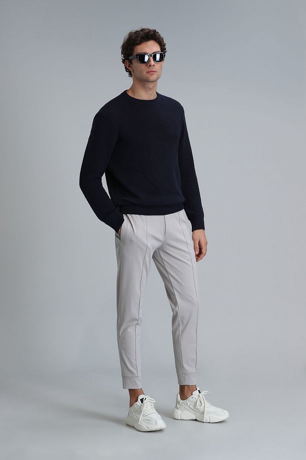 Pito Jogger Pantolon Tailored Fit Taş - 1