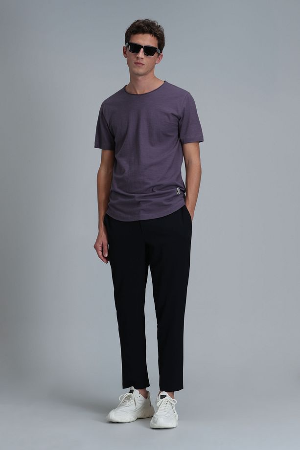 Junya Erkek Basic Tişört Mürdüm - 4