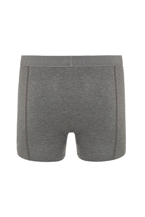 Erkek Gri 3’Lü Klasik Bambu Boxer - 25101 - 3