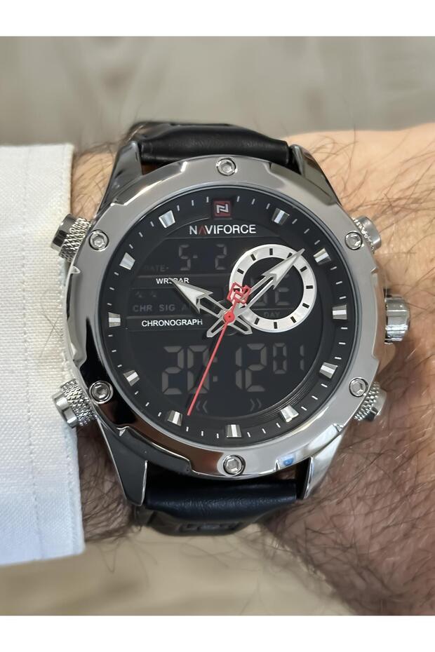 NAVIFORCE DIGITAL ANALOG WITH ALARM, CHRONOMETER AND LIGHTING SPORTS STYLISH MEN'S WRISTWATCH