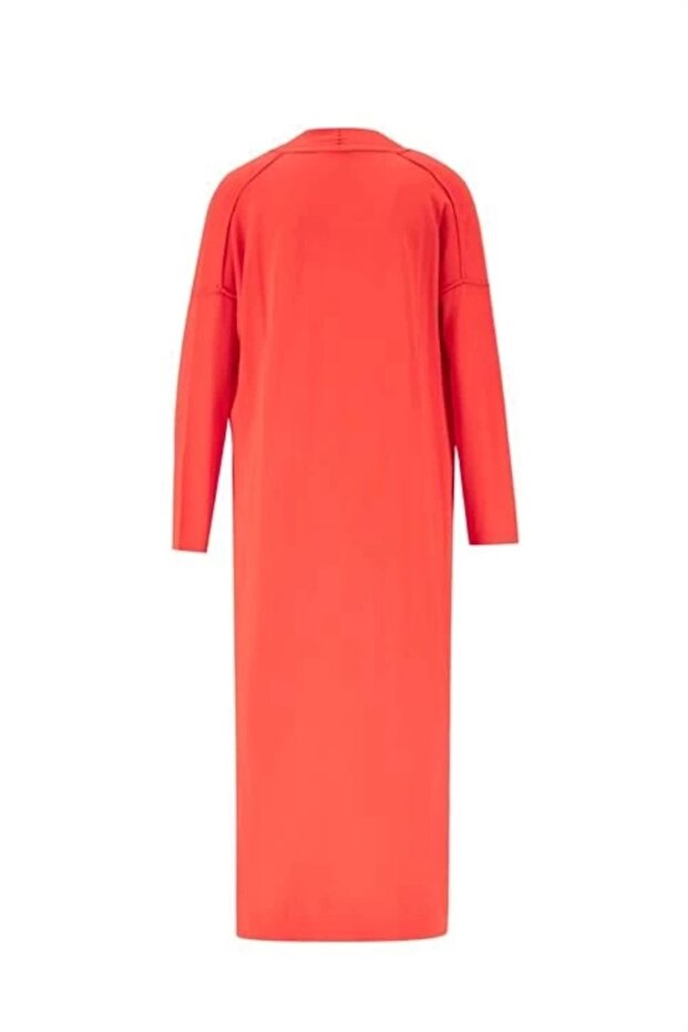 Basic Uzun Hırka 24kd2003 Kırmızı - 2