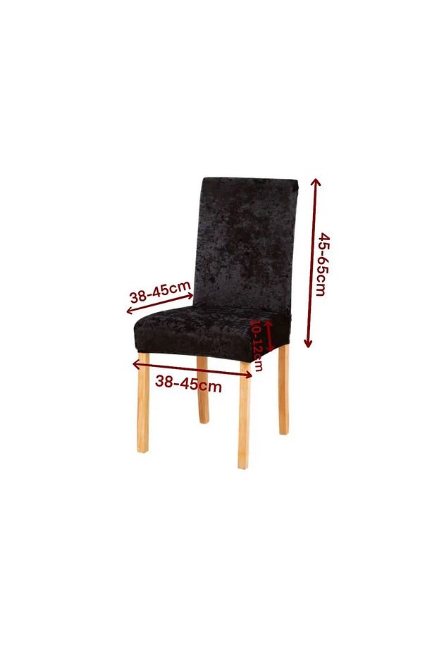Kadife Sandalye Kılıfı. Kaliteli Sandalye Örtüsü 6adet - 3