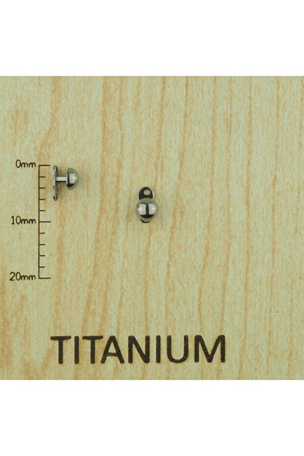 Titanyum Dermal Bombe Disk Piercing (Disk: 4 mm) - 2