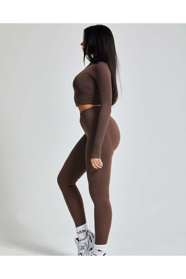 Shape Zip Ceket - Cappuccino - 4