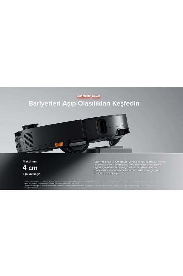 Saros 10 Akıllı Robot Süpürge ve Mop, 22.000Pa Emiş Gücü, Engel Algılama, Dolaşmayan Ana Fırça - 6