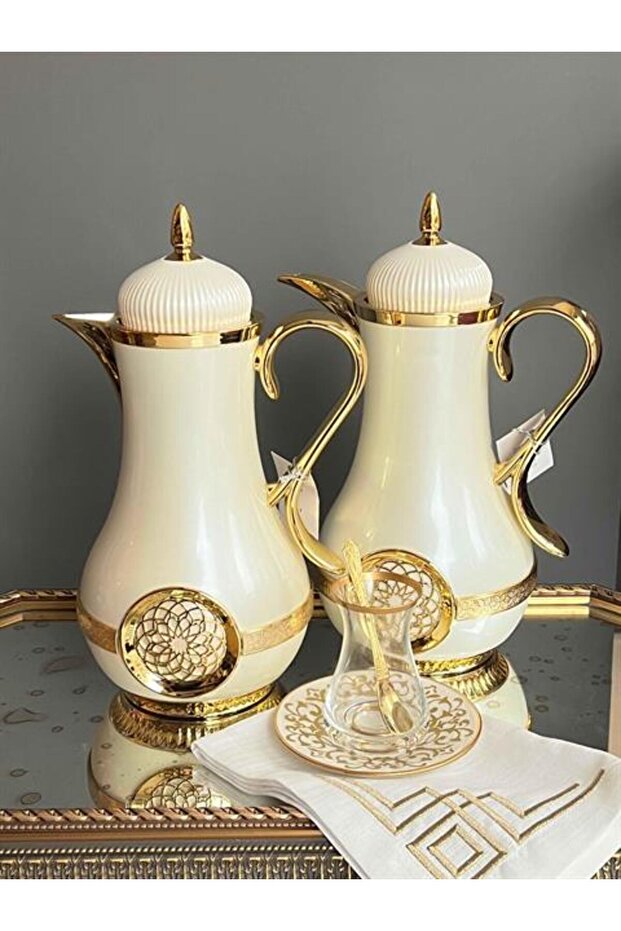 Beyaz Elegance Termos 2'li - 4