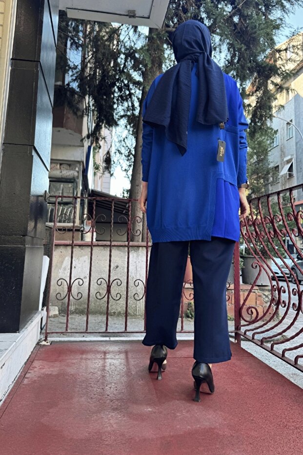 Triko Tunik Saks 6986 - 2