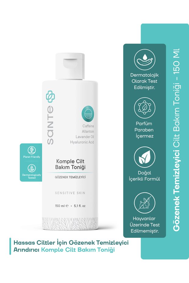 Sante Plus Oil Balancing and Purifying Pore Firming Complete Skin Care Tonic 150 ml