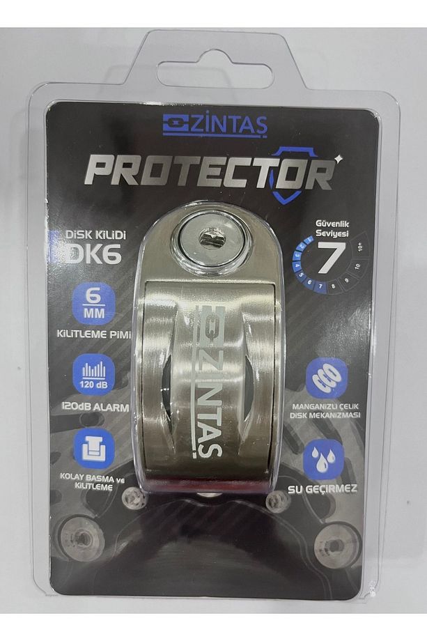 Protector Disk Kilidi 6mm 120 dB Gri - 4