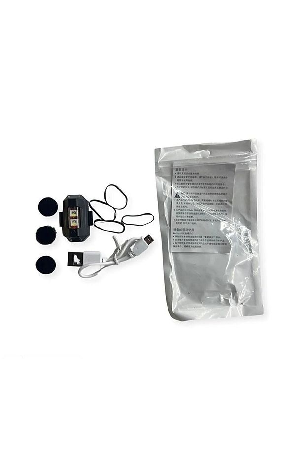 Motor Drone Uçak Kanadı Led Şarjlı Kablosuz Mini Led Çakarlı Lamba - 5
