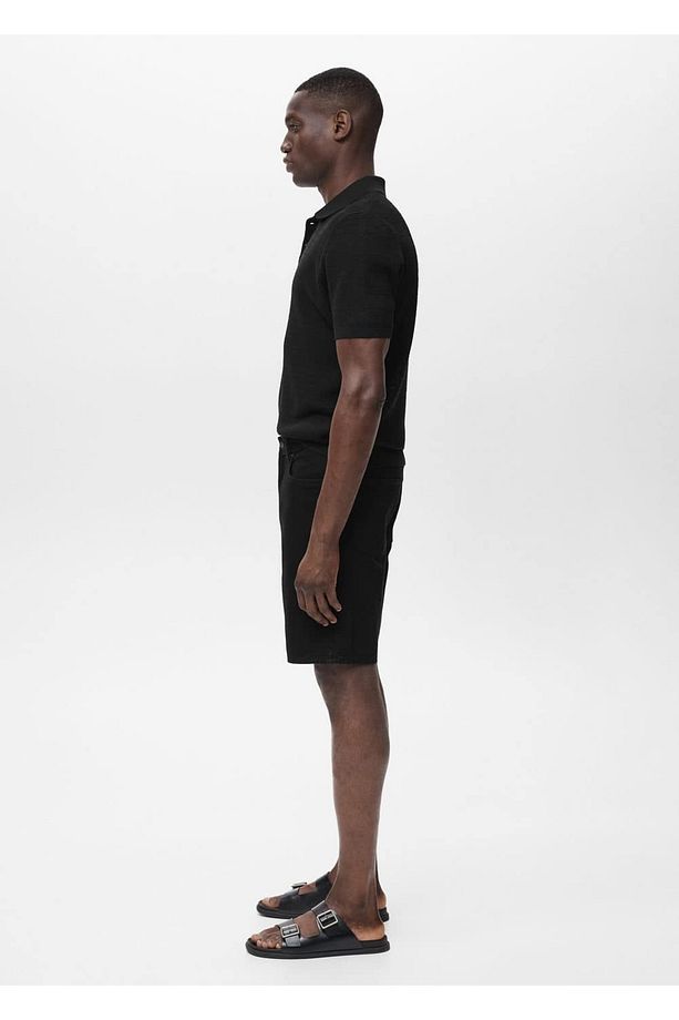 Regular fit jean bermuda şort - 6