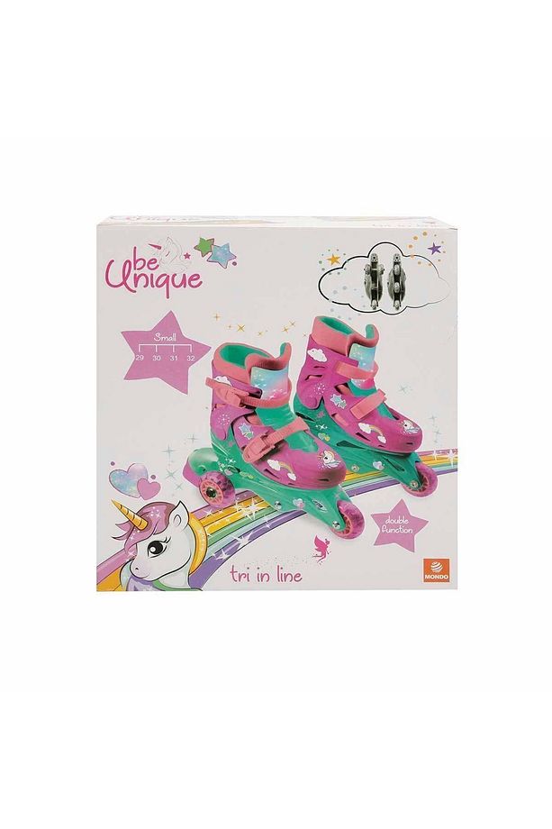 Unicorn Desenli Inline 3 Tekerlekli Paten - (29 - 32 Numara için Ayarlanabilir) - 6