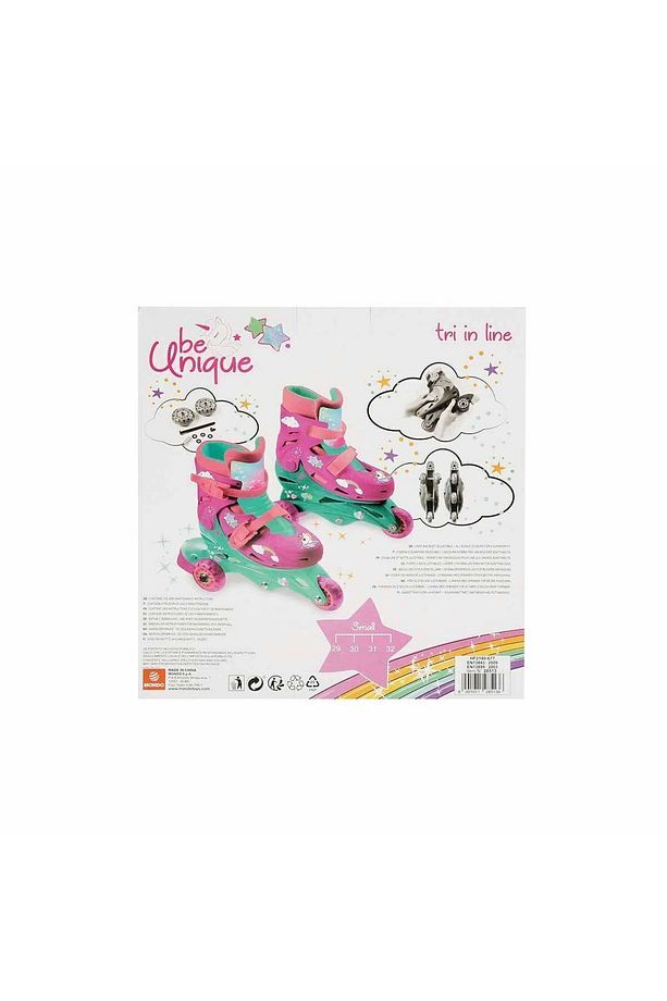 Unicorn Desenli Inline 3 Tekerlekli Paten - (29 - 32 Numara için Ayarlanabilir) - 7