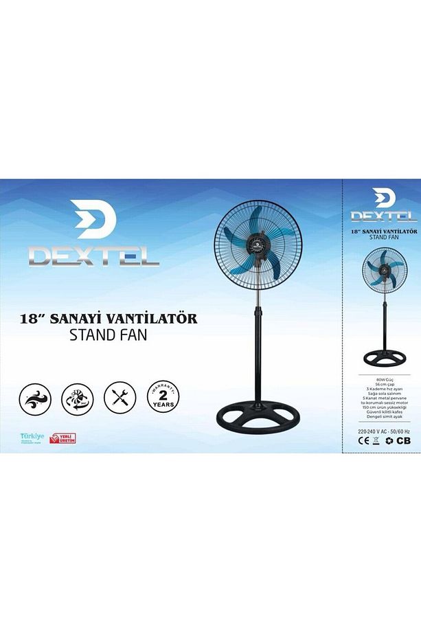 Dextel 18" 3 in 1 Sanayi Tipi Vantilatör - 5