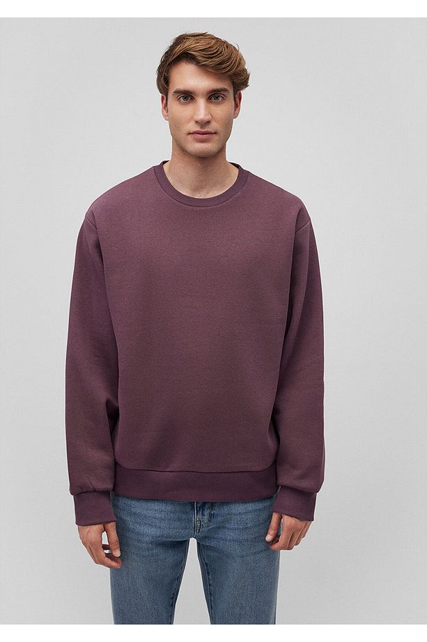 Bisiklet Yaka Mor Basic Sweatshirt 0s10276-70260 - 3