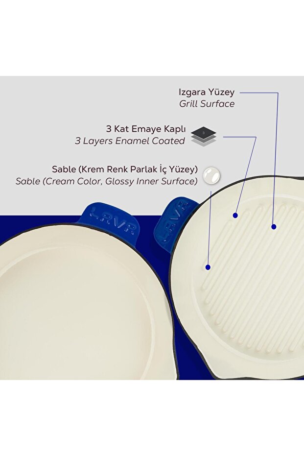 Döküm 2x Edition Serisi Özel Koleksiyon Döküm Demir Tava Seti - 8