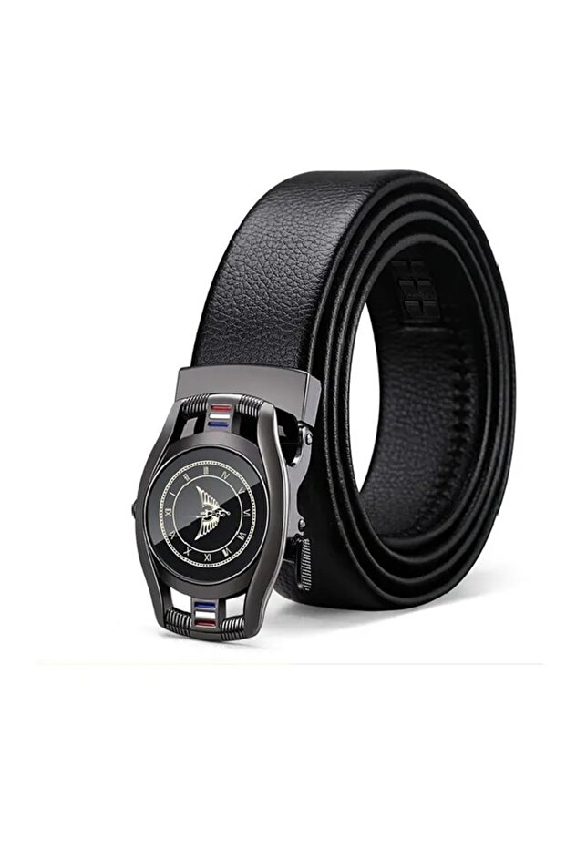 Williampolo Genuine Leather Men's Metal Buckle Belt