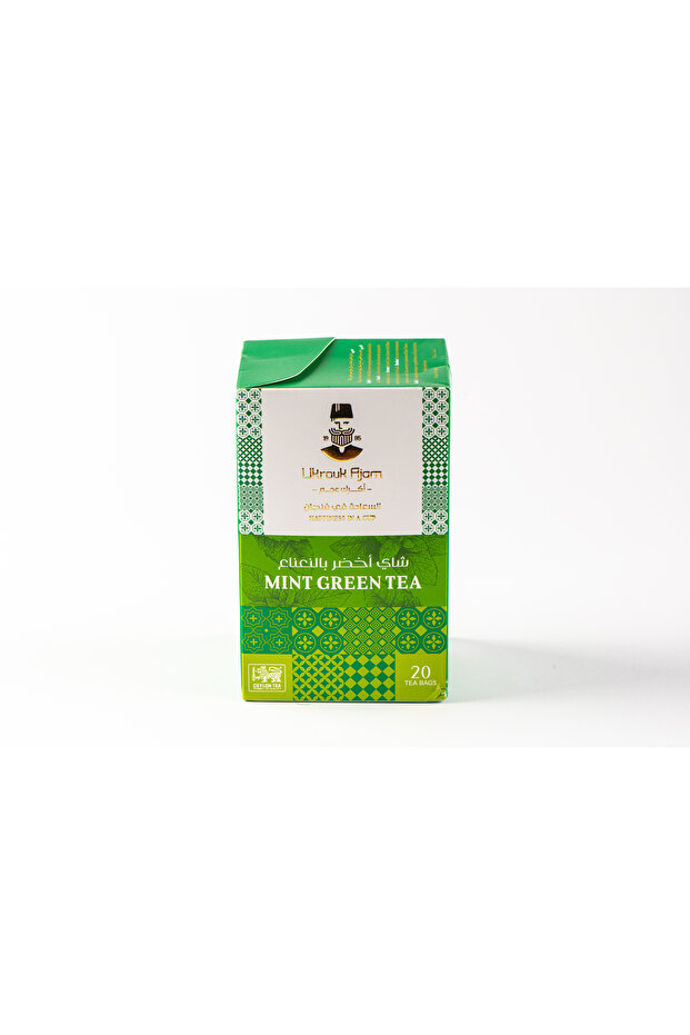 Pure Ceylon Mint Green Tea (20 ENVELOPE TEA BAGS)