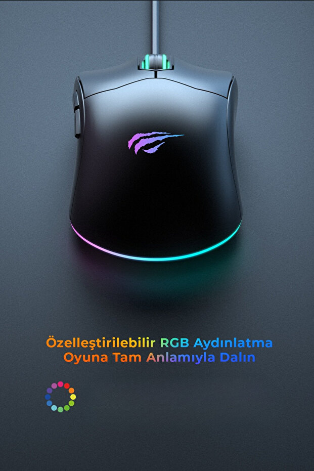 Gamenote MS1020S RGB Işıklı Programlanabilir Gaming Mouse - 7 Tuş | 7200 DPI - 4