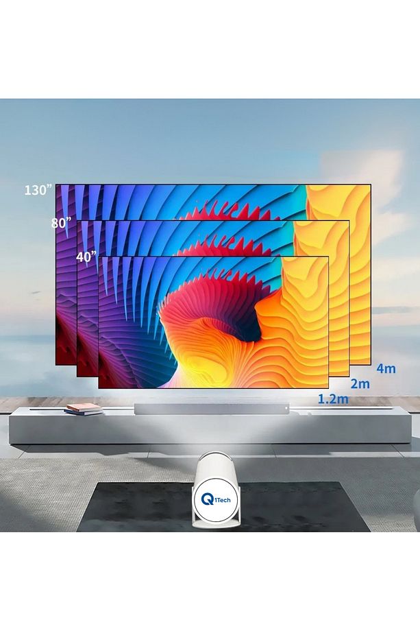 Taşınabilir Android Projeksiyon Wifi Destekli Akıllı Sinema Projektör Ultra Hdsinema Projeksiyon1080 - 7