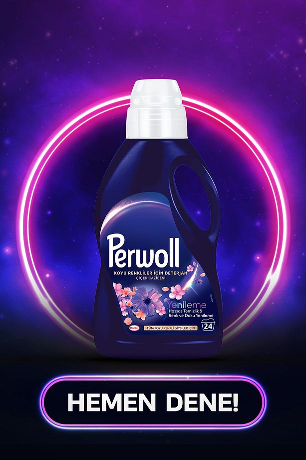Açık Renkliler 2x 1.485 ml 27 Yıkama & Çiçek Cazibesi Koyu Renkler X2 1.320 ml 24 Yıkama 3'l - 7