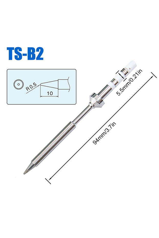 TS-B2 Pine64 Pinecil TS100 TS101 Soldering Iron Tip Replacement Various Models of Pinecil V2 Electri - 1