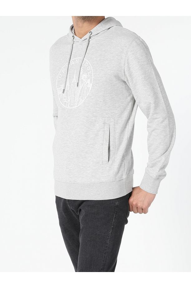 Regular Fit Erkek Gri Sweatshirt - 3