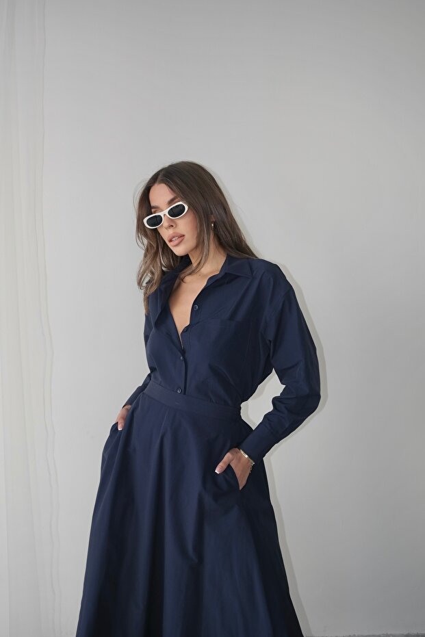 Oversize Buttoned Short Shirt - 4