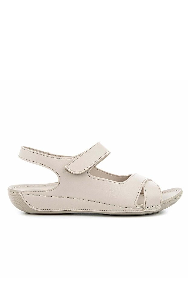 Capella Anatomical Sole Gel Supported Lightweight Women's Sandals - Full Cream - 37