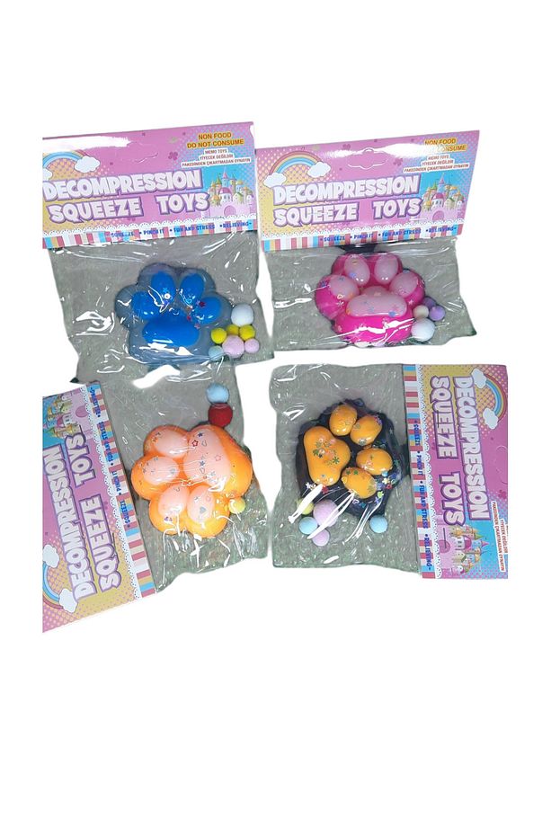Kedi Patili Sukuşi ,Squishy Stres Oyuncak 1 Adet 7x7 - 3