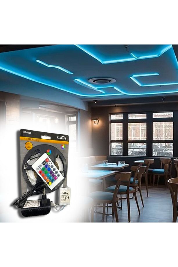 Ct-4557 Rgb Şerit Led Seti (5 METRE RGB LED TRAFO RGB KUMANDA) - 1
