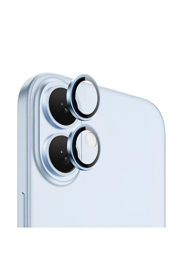 Apple Iphone 16 Plus Gerçek Cam Safir Lens Koruma Mavi - 1