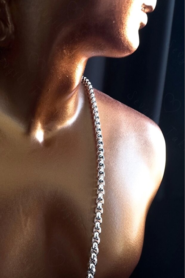 Cornered Model Steel Chain Necklace | North Series