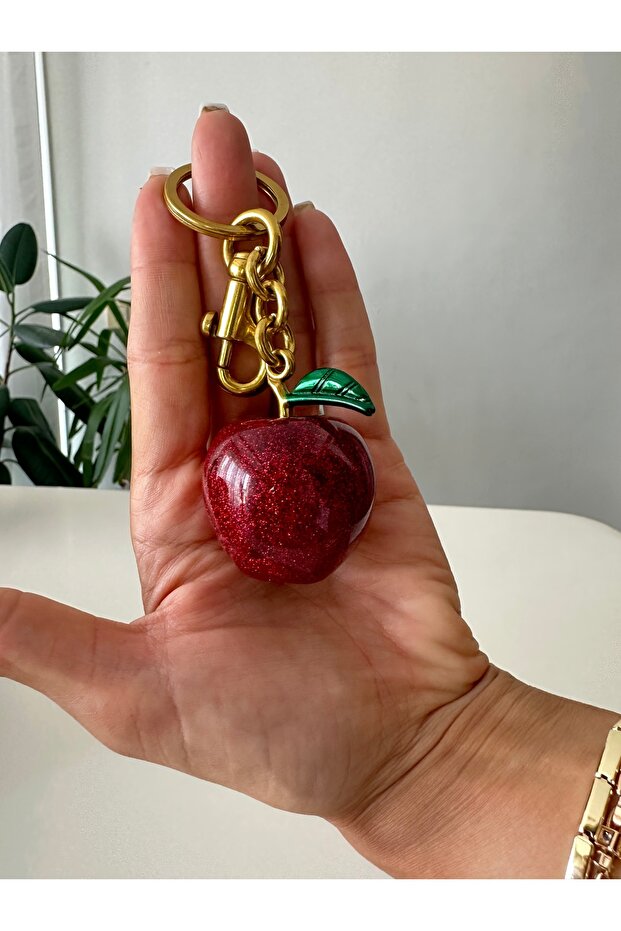 حقيبة إكسسوار ساحرة على شكل تفاحة حمراء - 3