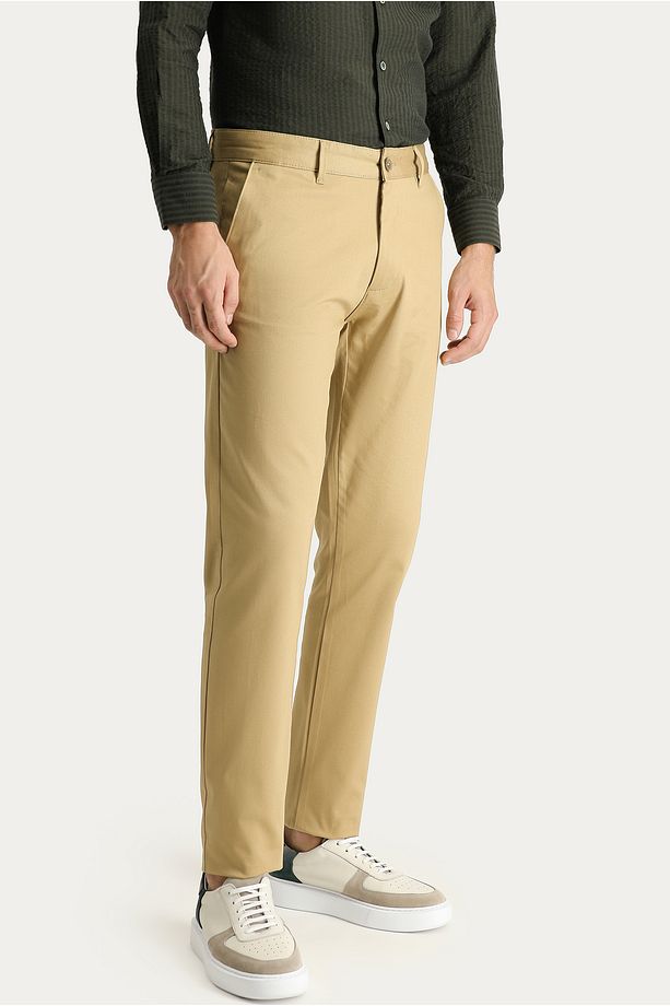 Regular Fit Likralı Kanvas / Chino Pantolon - 4