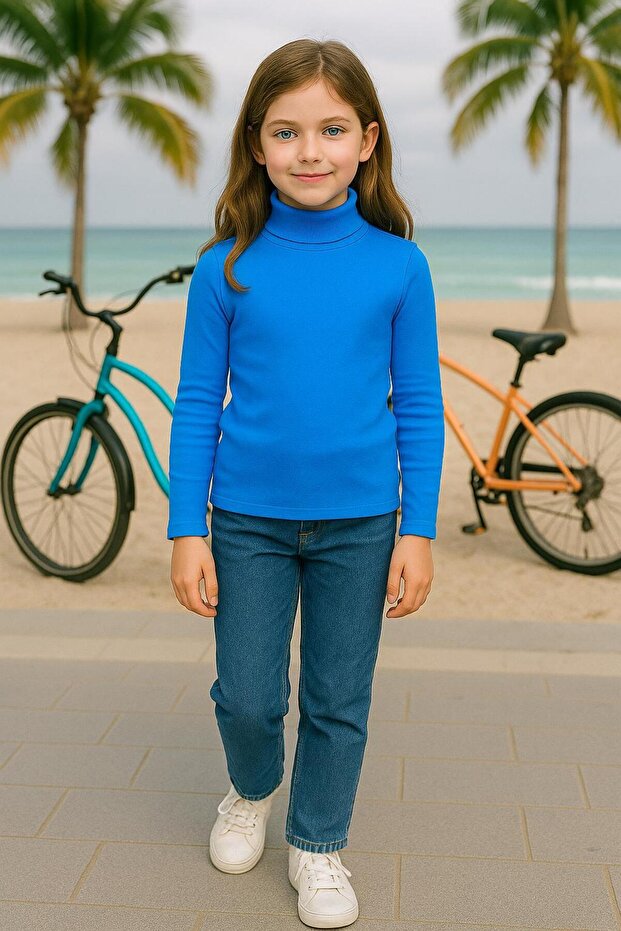 Turtleneck Kids Body Turquoise | Girl - Boy Unisex |