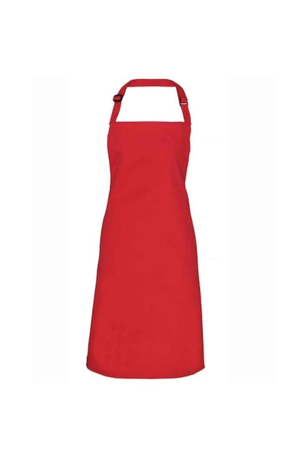 Kitchen apron, red, 100% polyester - 1