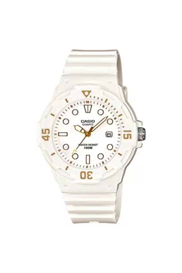 ساعة كاسيو النسائية التناظرية ذات الميناء الأبيض - LRW-200H-7E2VDF - 1