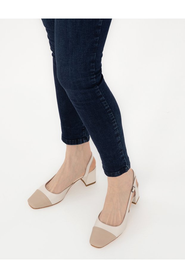 Beige Heeled Shoes 50305343-Vr011