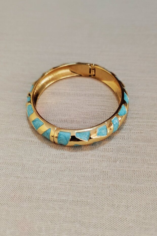 Turkuaz Mineli Bilezik - 3